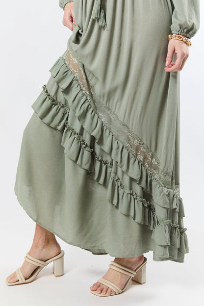 Lucky To Have You Sage Maxi Dress SALE